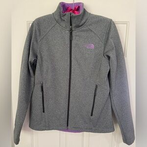 THE NORTH FACE Gray Windwall Women’s Full Zip Jacket (M)